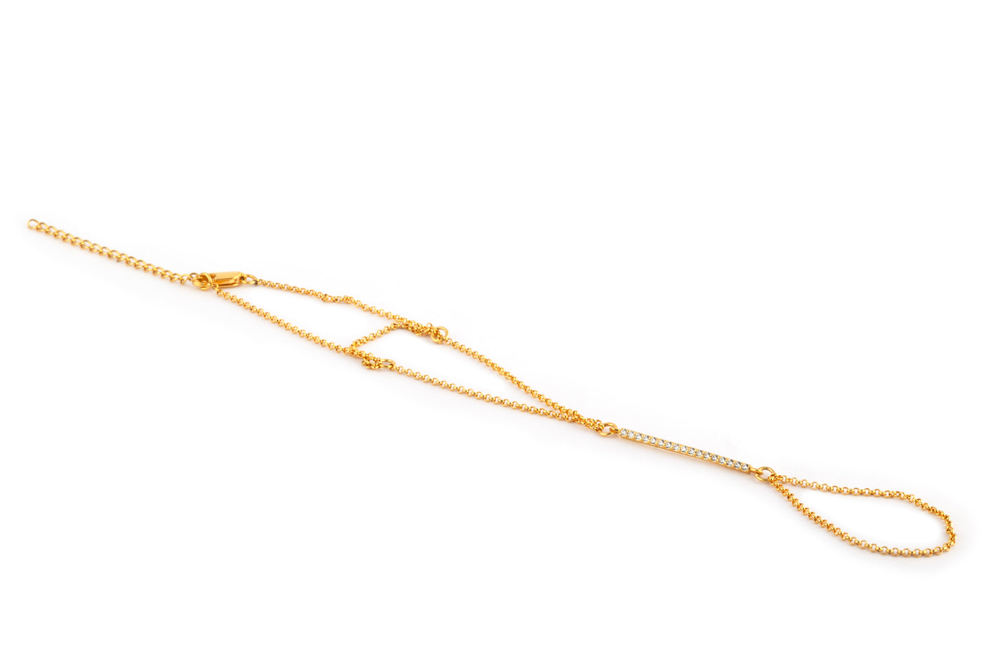 Gold- Aurielle Bar Hand Chain