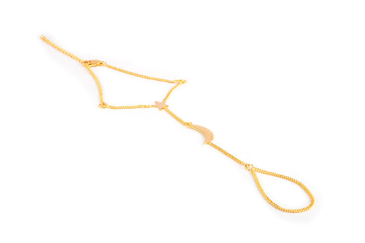 Gold- Lunar Grace hand harness