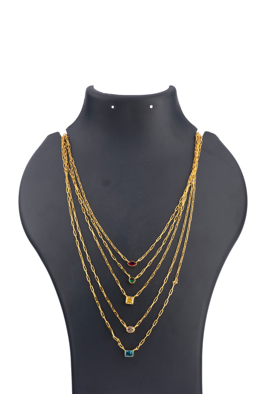 Aurora Royale – Multi-Gem Link Chain